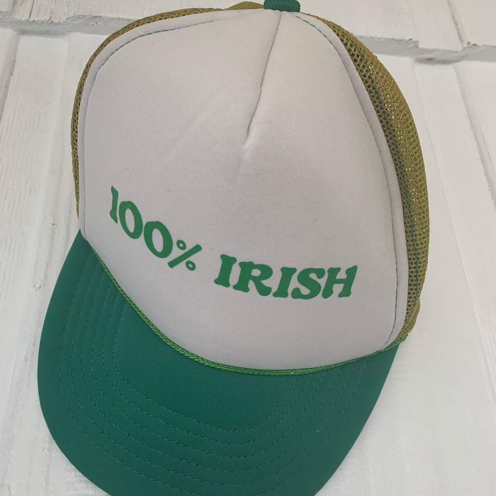 Vintage trucker hat 100% Irish